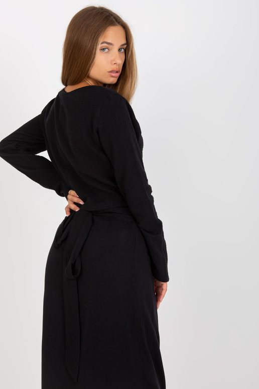 Černá každodenní mušelínová halenka z...