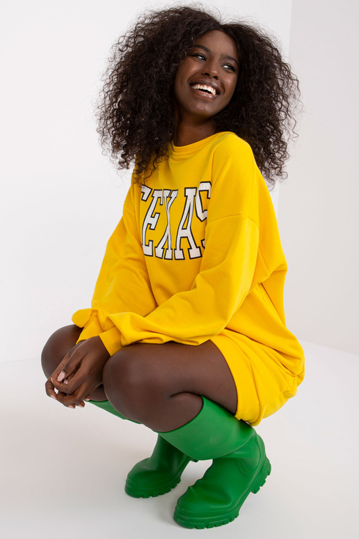 Žlutá mikina s potiskem Poppy