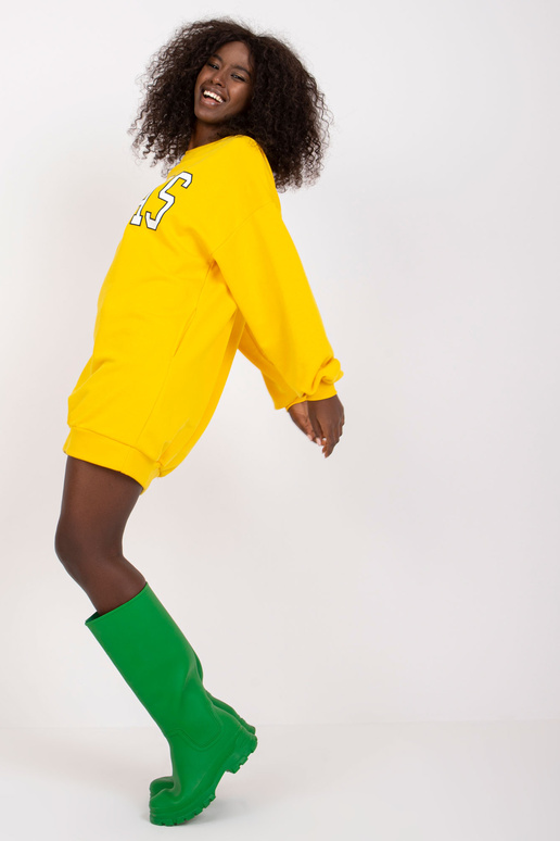 Žlutá mikina s potiskem Poppy