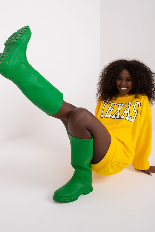 Žlutá mikina s potiskem Poppy