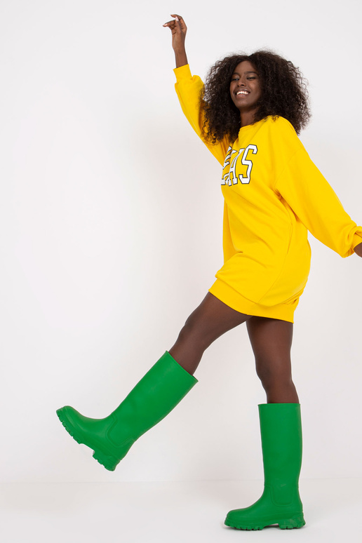 Žlutá mikina s potiskem Poppy