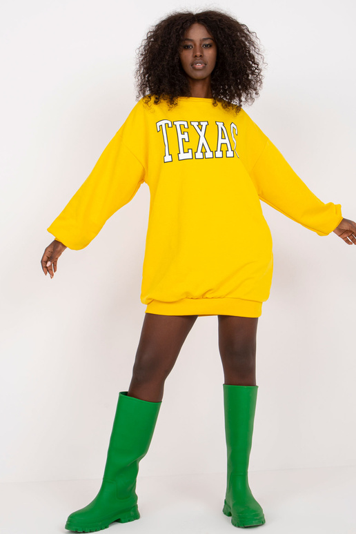 Žlutá mikina s potiskem Poppy