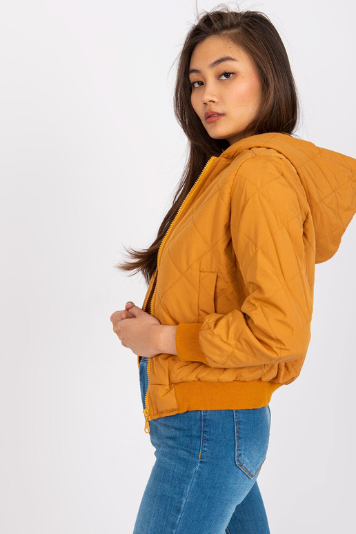 Tmavě žlutá krátká bunda Larah