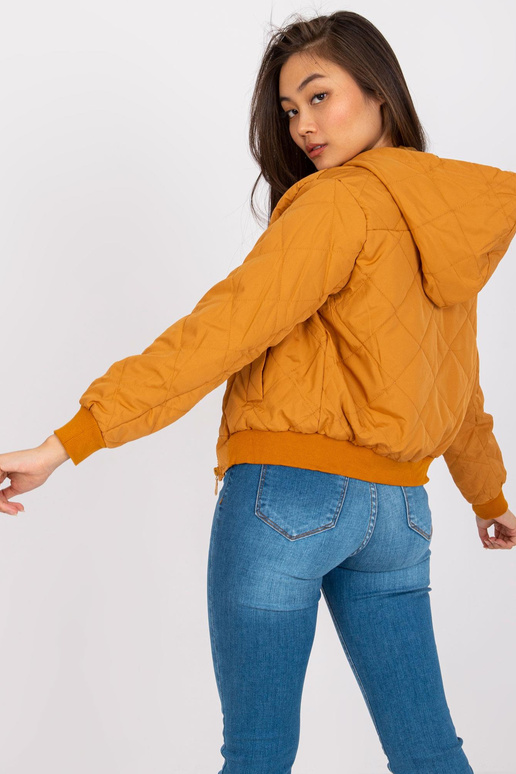 Tmavě žlutá krátká bunda Larah