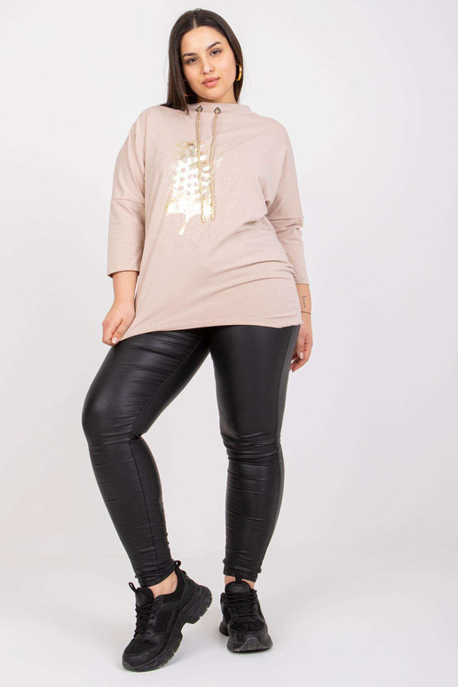 Světle béžová volná halenka větší...