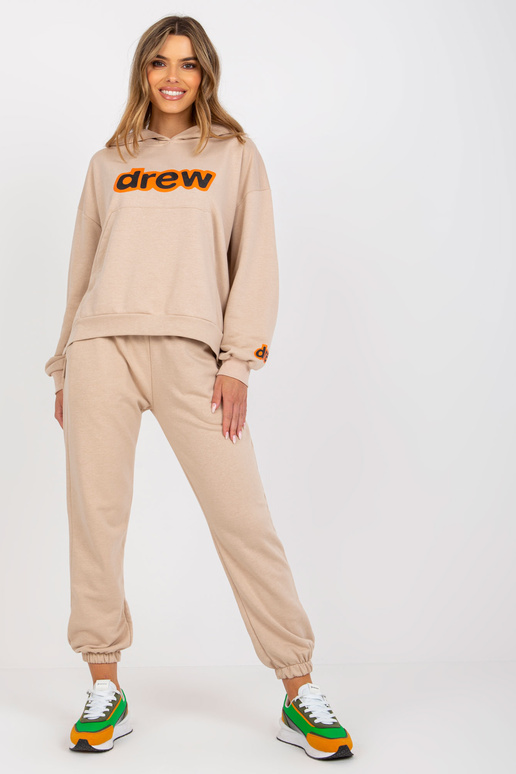 Béžová dvoudílná tepláková souprava s...