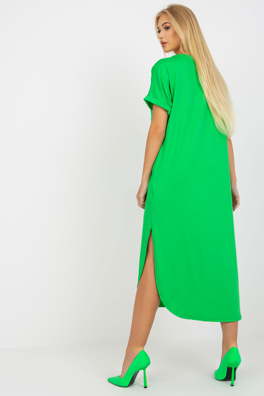 Zelené oversize šaty s kapsami OCH BELLA