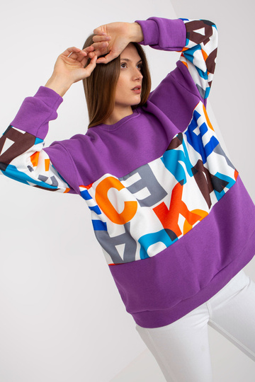 Tmavě fialová oversize...