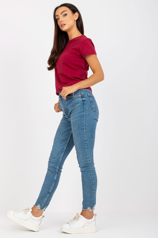 Vínové basic tričko s krátkým rukávem Vínové basic tričko s krátkým rukávem