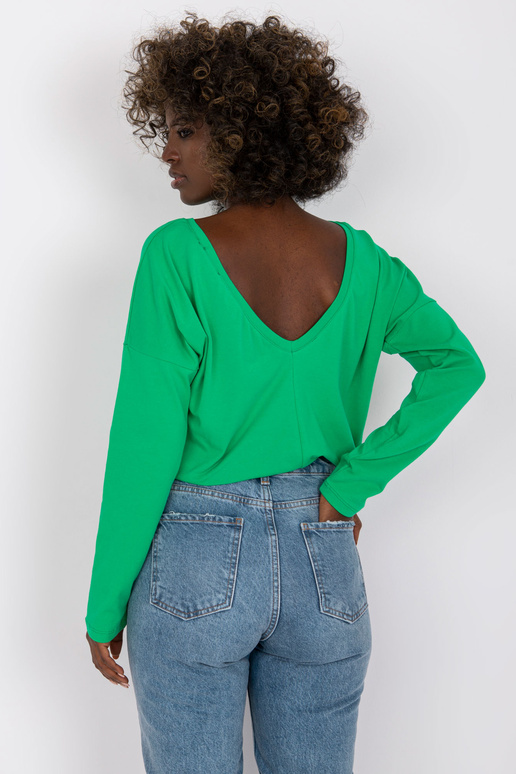 Zelená bavlněná základní halenka Larissa