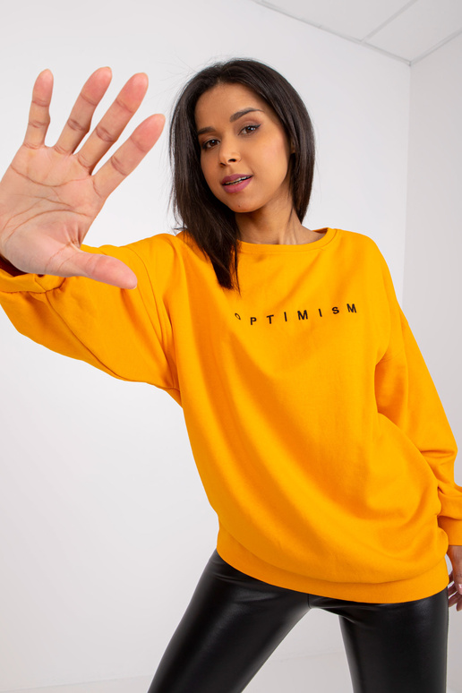 Světle oranžová volná mikina Miley