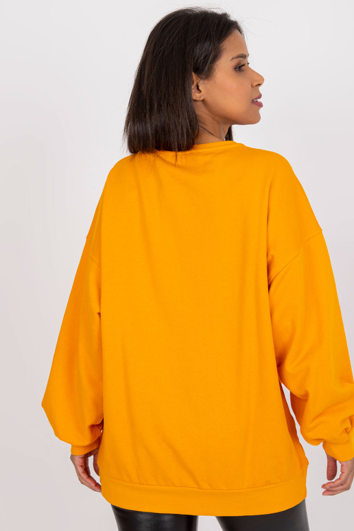 Světle oranžová volná mikina Miley
