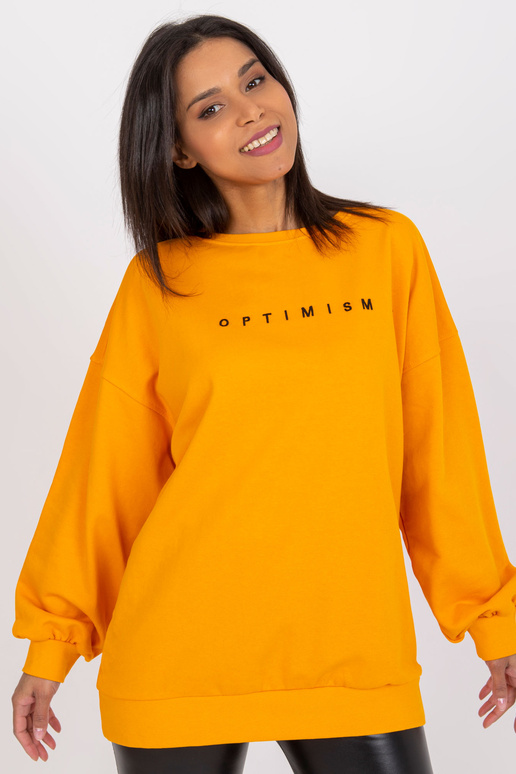 Světle oranžová volná mikina Miley