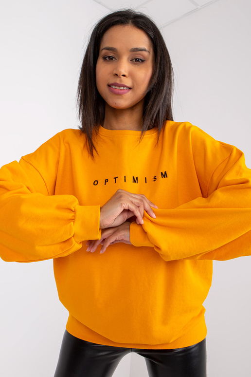 Světle oranžová volná mikina Miley