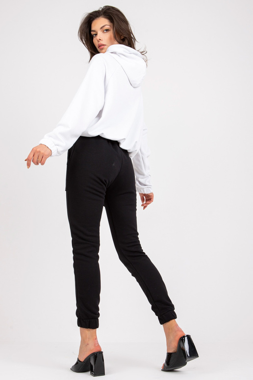 Bílo-černá mikina s kapucí Danielle Bílo-černá mikina s kapucí Danielle