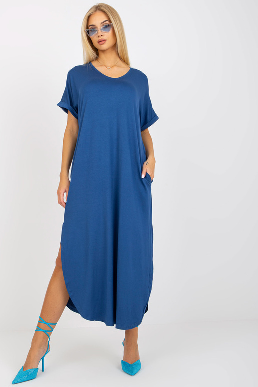 Tmavě modré oversize bavlněné šaty... Tmavě modré oversize bavlněné šaty...