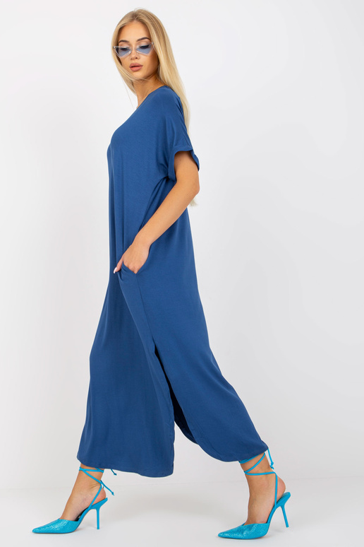 Tmavě modré oversize bavlněné šaty... Tmavě modré oversize bavlněné šaty...