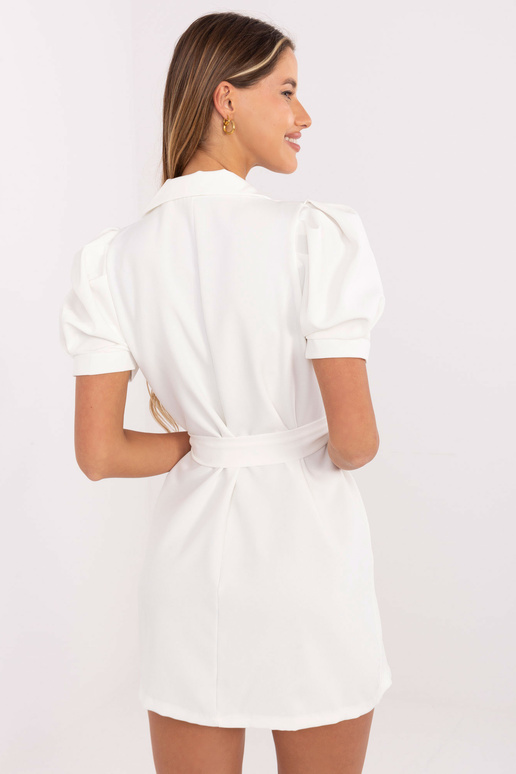 Bílé elegantní mini koktejlové šaty...