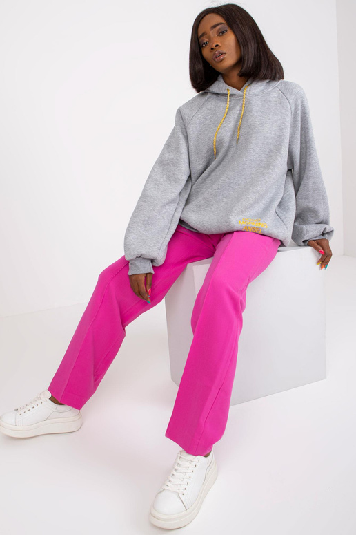 Šedá melanžová mikina z bavlny Diego