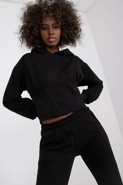 Černá tepláková souprava s kapsami Neele