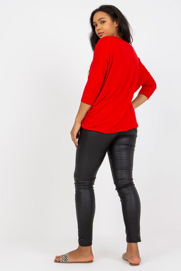 Červená ležérní halenka... 2