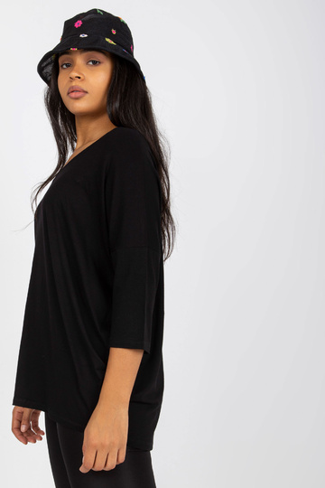 Černá ležérní halenka větší... 2