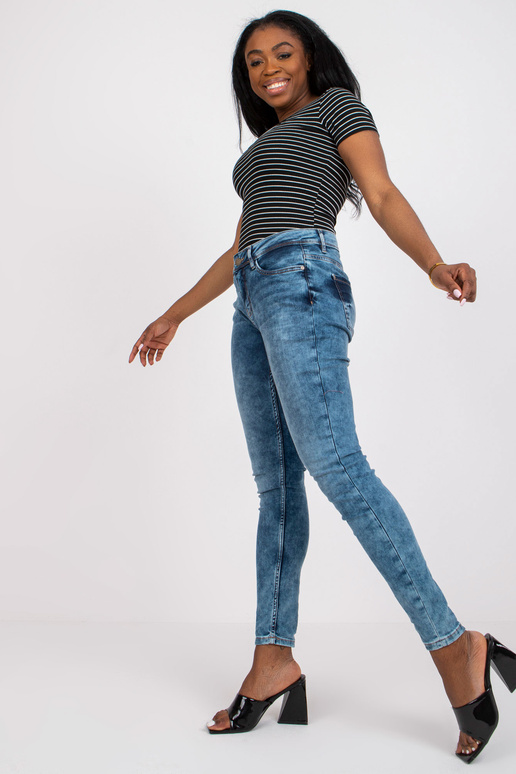 SUBLEVEL modré úzké džíny