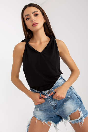 Černý jednoduchý basic top...