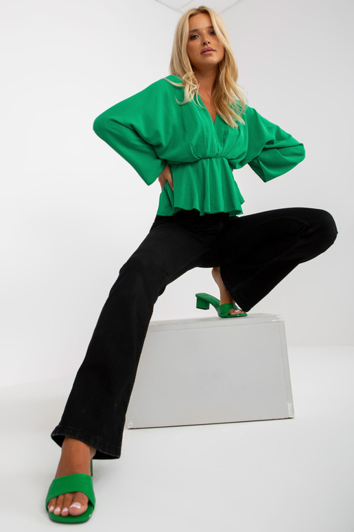 Raquela zelená halenka s dlouhým...