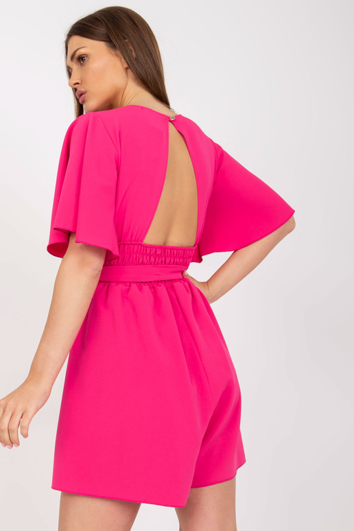 Fuchsiová vzdušná kombinéza s kraťasy...