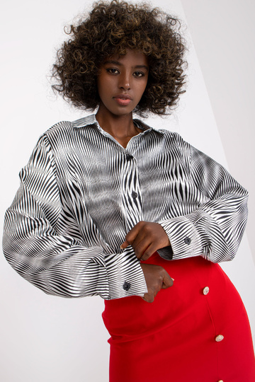 Bílá a černá dámská košile...