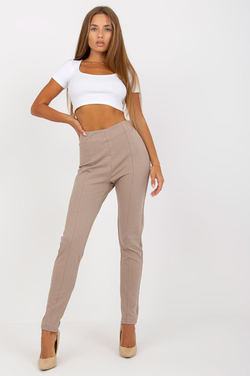 Tmavě béžové bavlněné...