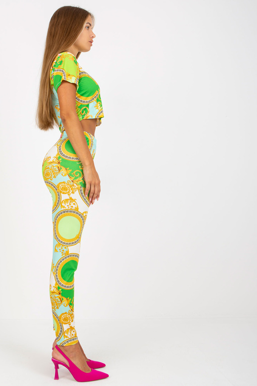 Světle zelený dvoudílný ležérní set s...