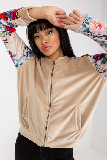 Béžová velurová bomber... 2