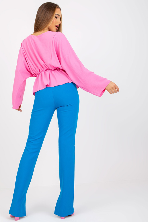 Růžová halenka jedné velikosti s...