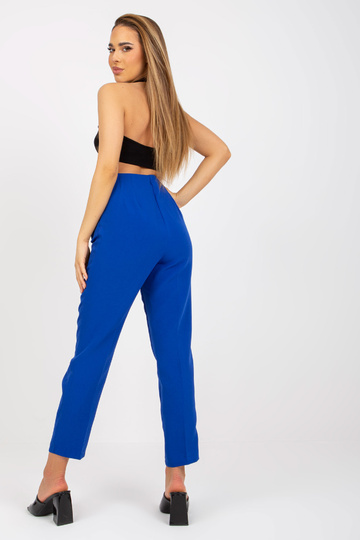 Kobaltové látkové kalhoty s... 2