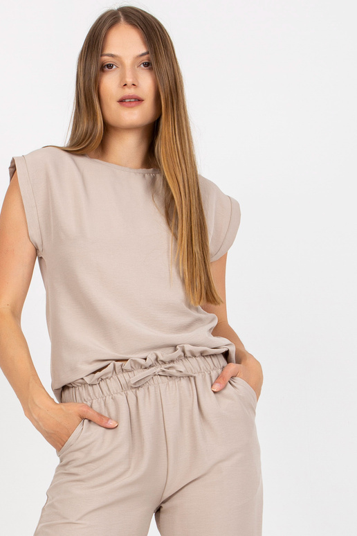 Béžový dvoudílný ležérní set s...