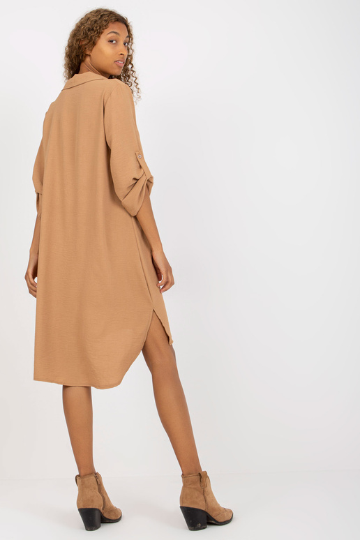 Velbloudí košilové šaty jedné...