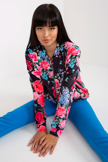 Černo-růžová velurová...