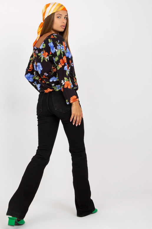 Tmavě tmavě modrá halenka s...