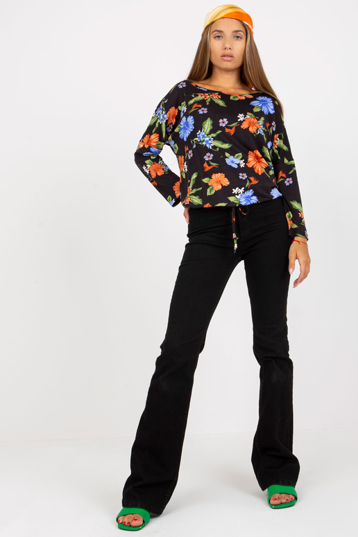 Tmavě tmavě modrá halenka s...