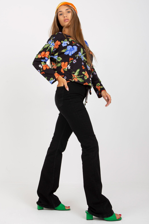 Tmavě tmavě modrá halenka s...