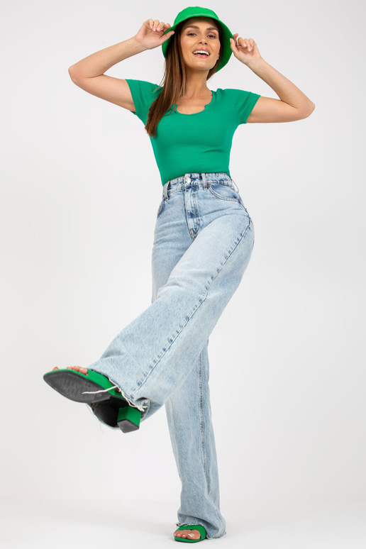 Zelená ribeni ležérní halenka Rubeni...