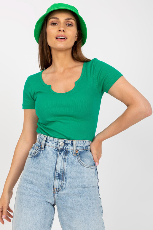 Zelená ribeni ležérní halenka Rubeni...