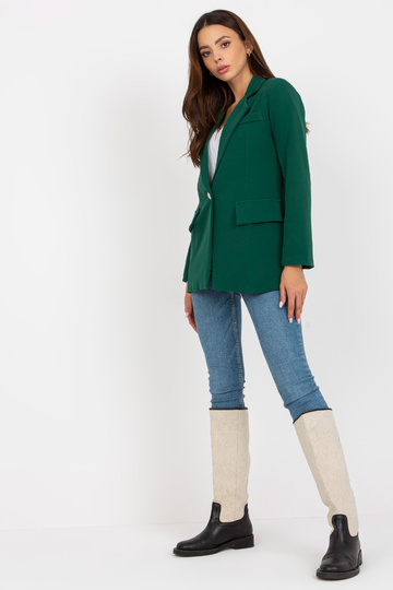 Tmavě zelené elegantní sako...