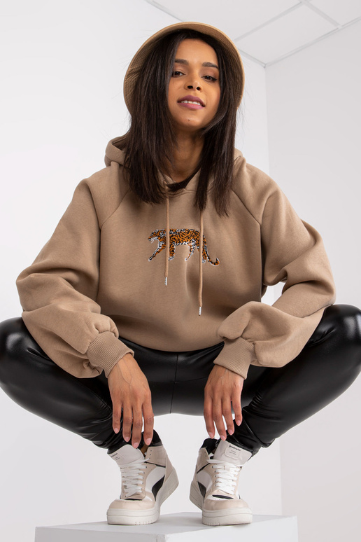 Béžová dámská mikina Cotton Peggy