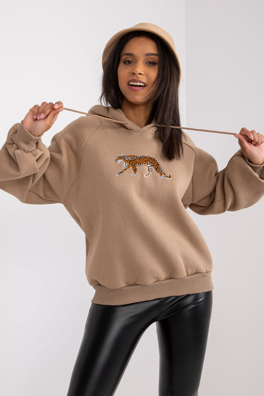 Béžová dámská mikina Cotton Peggy