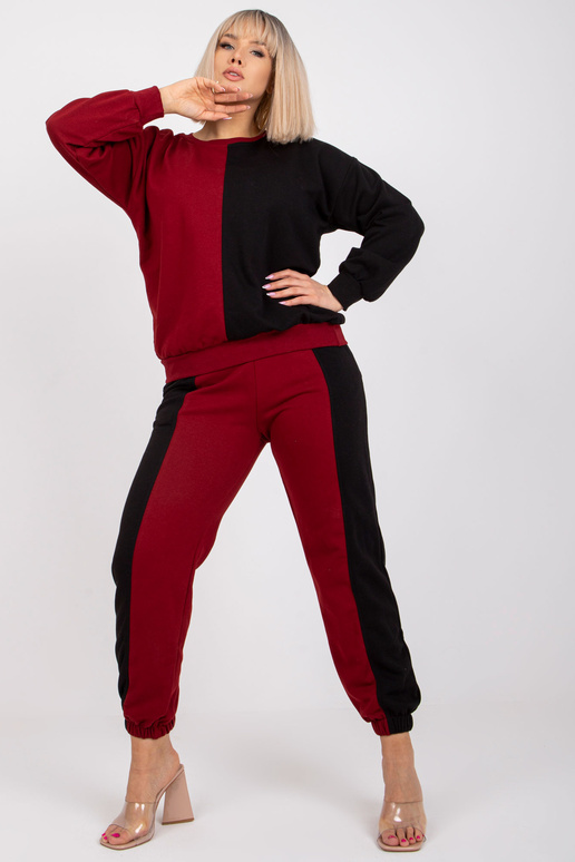 Vínově černá mikina Plus Size z...