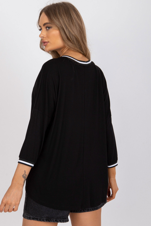 Černá volná halenka pro každodenní...