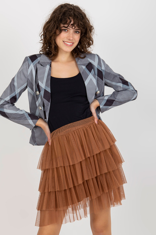 Světle hnědá tylová sukně s volány... Světle hnědá tylová sukně s volány...